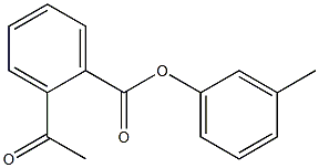 2-Acetylbenzoic acid 3-methylphenyl ester 구조식 이미지