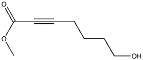 7-Hydroxy-2-heptynoic acid methyl ester Structure