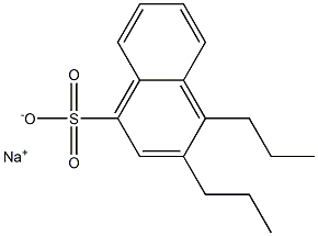 3,4-Dipropyl-1-naphthalenesulfonic acid sodium salt Structure