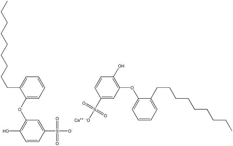 Bis(6-hydroxy-2'-nonyl[oxybisbenzene]-3-sulfonic acid)calcium salt Structure