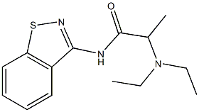 N-(1,2-Benzisothiazol-3-yl)-2-(diethylamino)propanamide 구조식 이미지