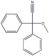 2-Methoxy-2,2-diphenylacetonitrile 구조식 이미지