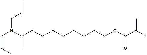 Methacrylic acid 9-(dipropylamino)decyl ester 구조식 이미지