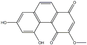 5,7-Dihydroxy-3-methoxyphenanthrene-1,4-dione Structure