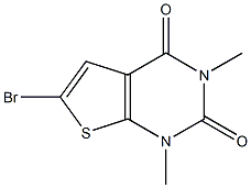 1,3-Dimethyl-6-bromothieno[2,3-d]pyrimidine-2,4(1H,3H)-dione Structure