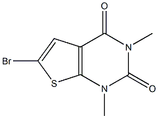 1,3-Dimethyl-6-bromothieno[2,3-d]pyrimidine-2,4(1H,3H)-dione 구조식 이미지