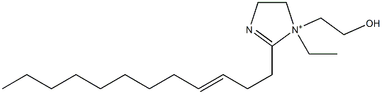 2-(3-Dodecenyl)-1-ethyl-1-(2-hydroxyethyl)-2-imidazoline-1-ium 구조식 이미지