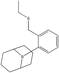 9-[2-[(Ethylthio)methyl]phenyl]-9-borabicyclo[3.3.1]nonane 구조식 이미지