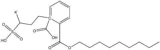 Phthalic acid 1-nonyl 2-(3-potassiosulfopropyl) ester Structure