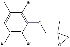 2,3,6-Tribromo-5-methylphenyl 2-methylglycidyl ether Structure