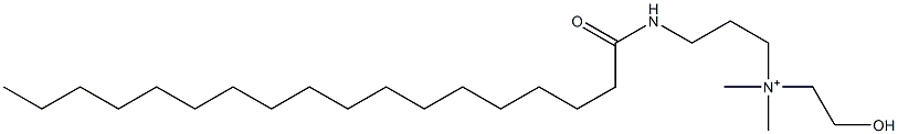 [3-(1-Oxooctadecylamino)propyl](2-hydroxyethyl)dimethylaminium 구조식 이미지