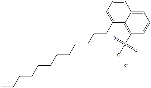 8-Dodecyl-1-naphthalenesulfonic acid potassium salt 구조식 이미지