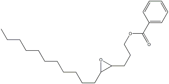 Benzoic acid 4,5-epoxyhexadecan-1-yl ester 구조식 이미지