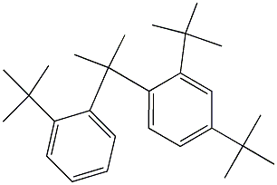 2-(2,4-Di-tert-butylphenyl)-2-(2-tert-butylphenyl)propane 구조식 이미지