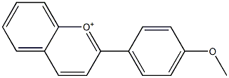 2-(4-Methoxyphenyl)chromenylium 구조식 이미지