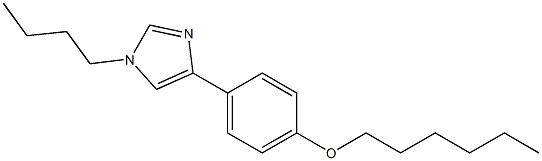 1-Butyl-4-[4-(hexyloxy)phenyl]-1H-imidazole Structure