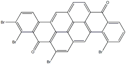 4,7,9,10-Tetrabromo-8,16-pyranthrenedione Structure