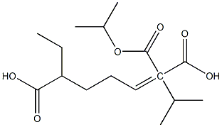 1-Pentene-1,1,5-tricarboxylic acid 5-ethyl 1,1-diisopropyl ester Structure