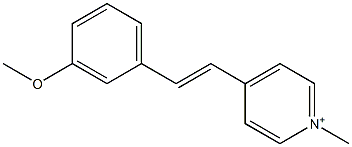 4-(3-Methoxystyryl)-1-methylpyridinium 구조식 이미지