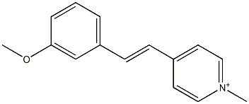 4-(3-Methoxystyryl)-1-methylpyridinium Structure