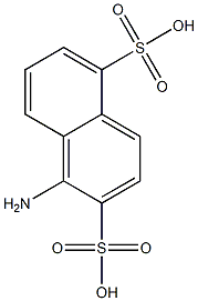 1-Amino-2,5-naphthalenedisulfonic acid Structure