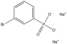 3-Bromophenylphosphonic acid disodium salt 구조식 이미지
