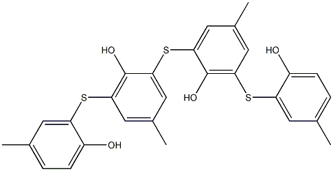 2,2'-Thiobis[6-[(2-hydroxy-5-methylphenyl)thio]-4-methylphenol] 구조식 이미지