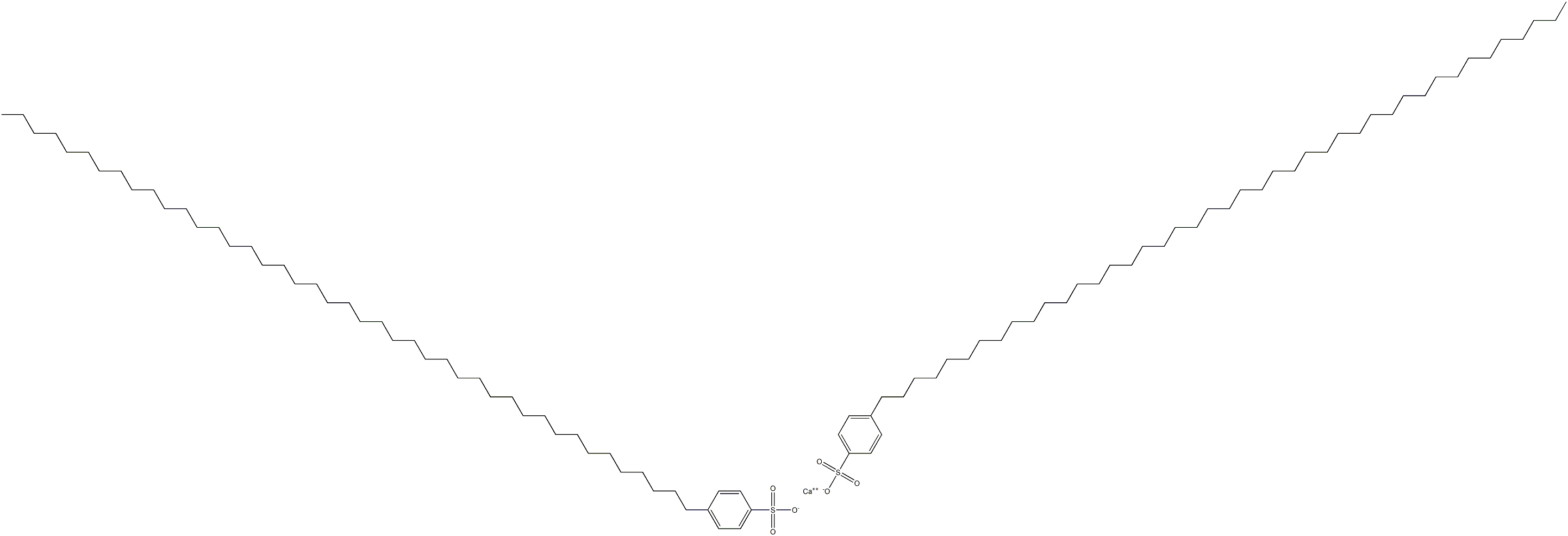 Bis[4-(tritetracontan-1-yl)benzenesulfonic acid]calcium salt Structure