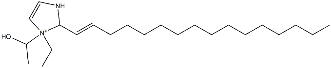 1-Ethyl-2-(1-hexadecenyl)-1-(1-hydroxyethyl)-4-imidazoline-1-ium 구조식 이미지