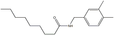 N-(3,4-Dimethylbenzyl)nonanamide 구조식 이미지