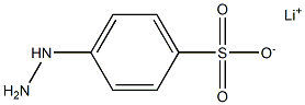4-Hydrazinobenzenesulfonic acid lithium salt Structure