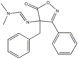 3-Phenyl-4-benzyl-4-[[(dimethylamino)methylene]amino]isoxazol-5(4H)-one Structure