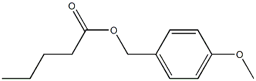 Pentanoic acid 4-methoxybenzyl ester Structure