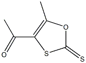 4-Acetyl-5-methyl-1,3-oxathiole-2-thione 구조식 이미지