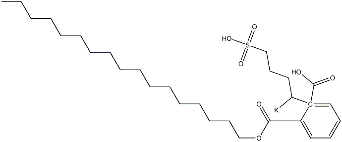 Phthalic acid 1-heptadecyl 2-(1-potassiosulfobutyl) ester 구조식 이미지