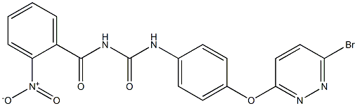 1-(2-Nitrobenzoyl)-3-[4-[(6-bromo-3-pyridazinyl)oxy]phenyl]urea Structure