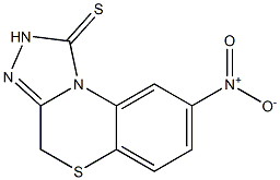 8-Nitro-2,4-dihydro-1H-[1,2,4]triazolo[3,4-c][1,4]benzothiazine-1-thione 구조식 이미지