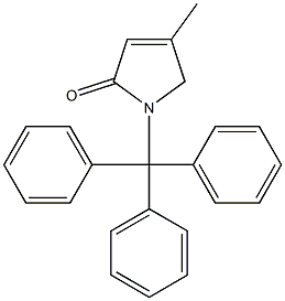 1-Triphenylmethyl-4-methyl-3-pyrrolin-2-one Structure