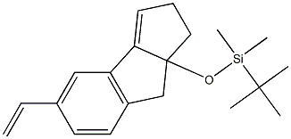 5-Ethenyl-8a-(tert-butyldimethylsilyloxy)-1,2,8,8a-tetrahydrocyclopent[a]indene 구조식 이미지