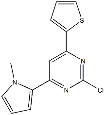 2-Chloro-4-(1-methyl-1H-pyrrol-2-yl)-6-(2-thienyl)pyrimidine Structure