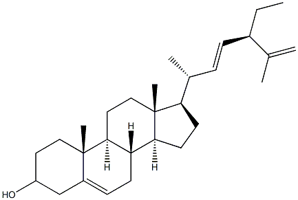 Stigmasta-5,22,25-trien-3-ol Structure