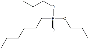 Hexylphosphonic acid dipropyl ester Structure