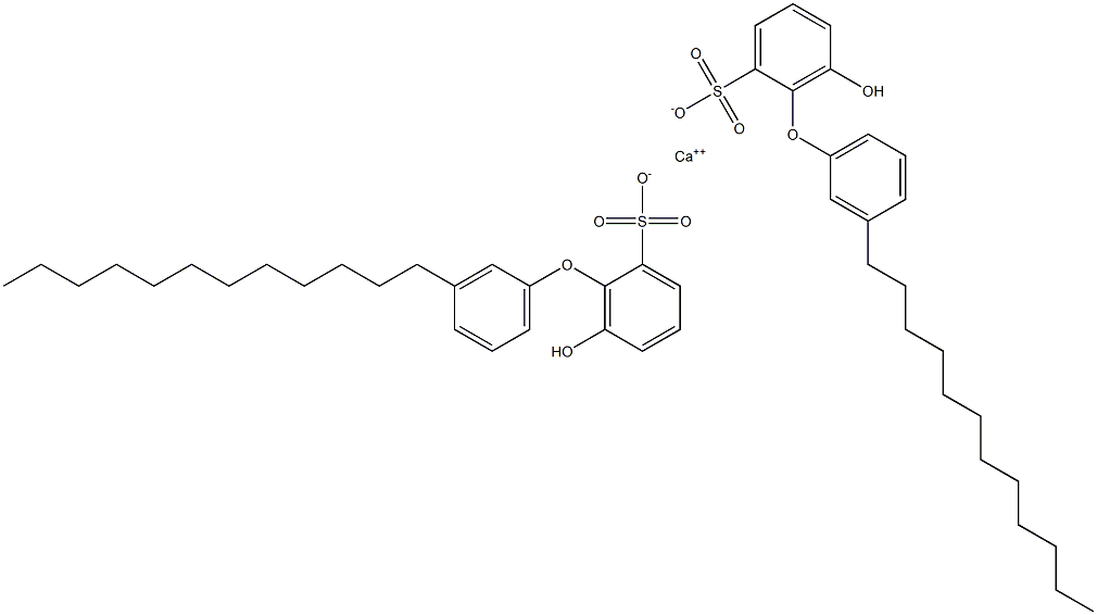 Bis(6-hydroxy-3'-dodecyl[oxybisbenzene]-2-sulfonic acid)calcium salt 구조식 이미지