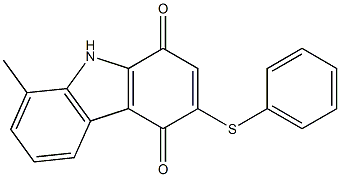 3-(Phenylthio)-8-methyl-9H-carbazole-1,4-dione 구조식 이미지