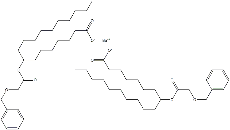 Bis[8-(benzyloxyacetoxy)stearic acid]barium salt 구조식 이미지