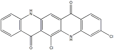 3,6-Dichloro-5,12-dihydroquino[2,3-b]acridine-7,14-dione 구조식 이미지