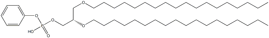 (-)-Phosphoric acid hydrogen phenyl(S)-2,3-bis(octadecyloxy)propyl ester 구조식 이미지