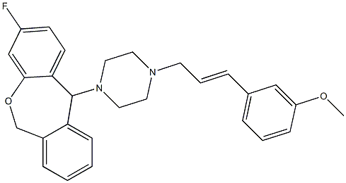 3-Fluoro-11-[4-[(E)-3-(3-methoxyphenyl)-2-propenyl]-1-piperazinyl]-6,11-dihydrodibenz[b,e]oxepin Structure