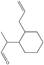 2-[2-(2-Propenyl)cyclohexyl]propanal Structure