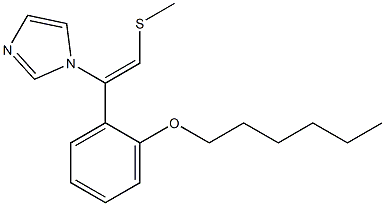 1-[(Z)-2-Methylthio-1-(2-hexyloxyphenyl)ethenyl]-1H-imidazole Structure